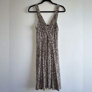 Velvet animal print dress